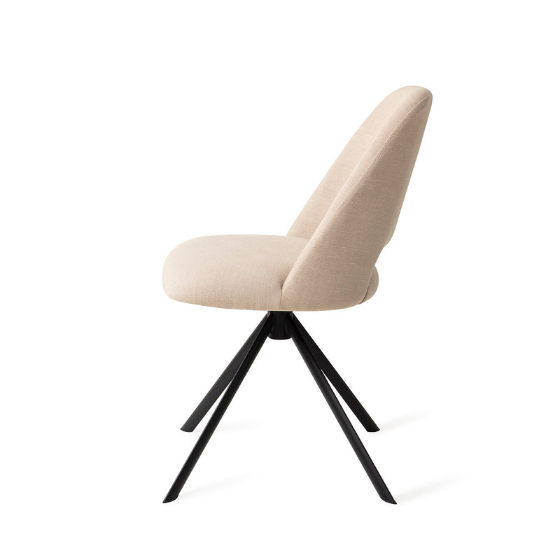 Chaise de diner Sasue Revolve Black — Ecru Through and Through