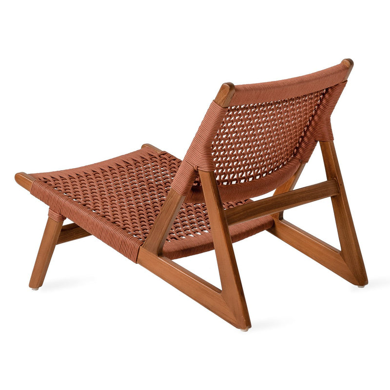 Fauteuil d'extérieur Kuwana Amber Wood — Cinnamon Weave