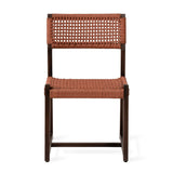 Chaise d'extérieur Kuwana Espresso Wood — Cinnamon Weave