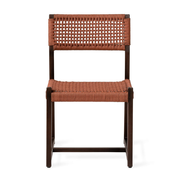 Chaise d'extérieur Kuwana Espresso Wood — Cinnamon Weave