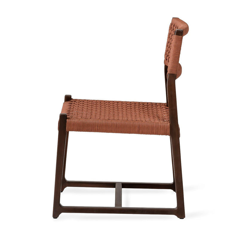 Chaise d'extérieur Kuwana Espresso Wood — Cinnamon Weave