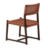 Chaise d'extérieur Kuwana Espresso Wood — Cinnamon Weave