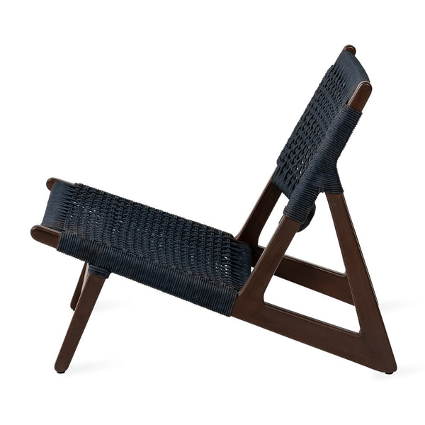 Fauteuil d'extérieur Kuwana Espresso Wood — Indigo Weave