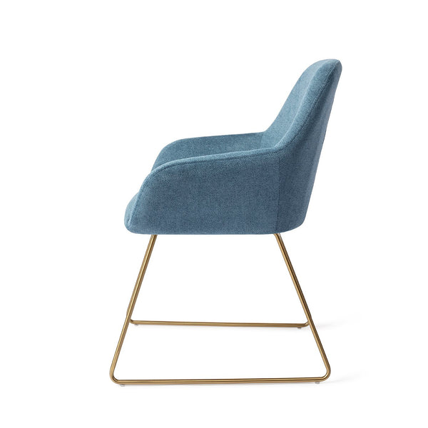 Chaise de diner Kushi Slide Gold — Ocean Eyes