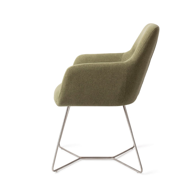 Chaise de diner Kinko Beehive Steel — Green Hunter