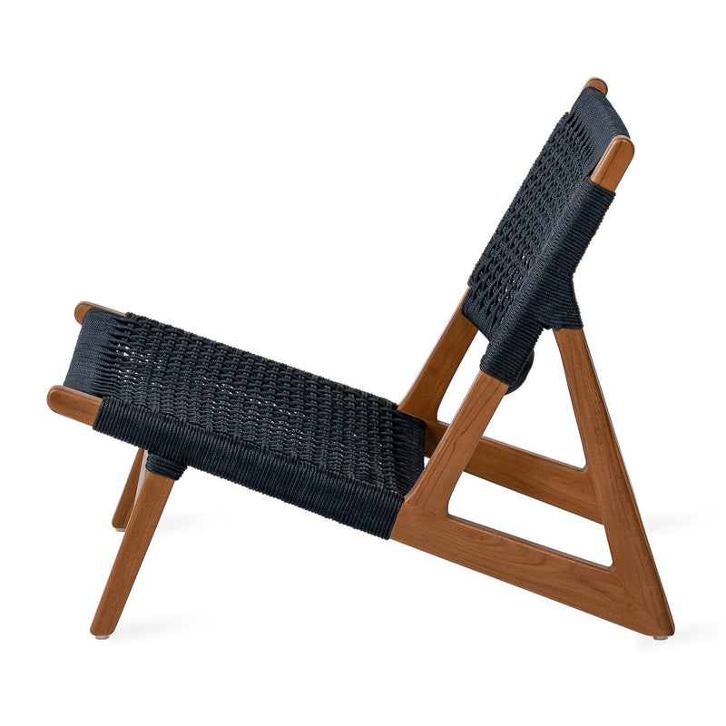 Fauteuil d'extérieur Kuwana Amber Wood — Indigo Weave