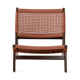 Fauteuil d'extérieur Kuwana Espresso Wood — Cinnamon Weave