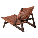 Fauteuil d'extérieur Kuwana Espresso Wood — Cinnamon Weave