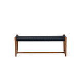 Banc d'extérieur Kuwana Amber Wood — Indigo Weave