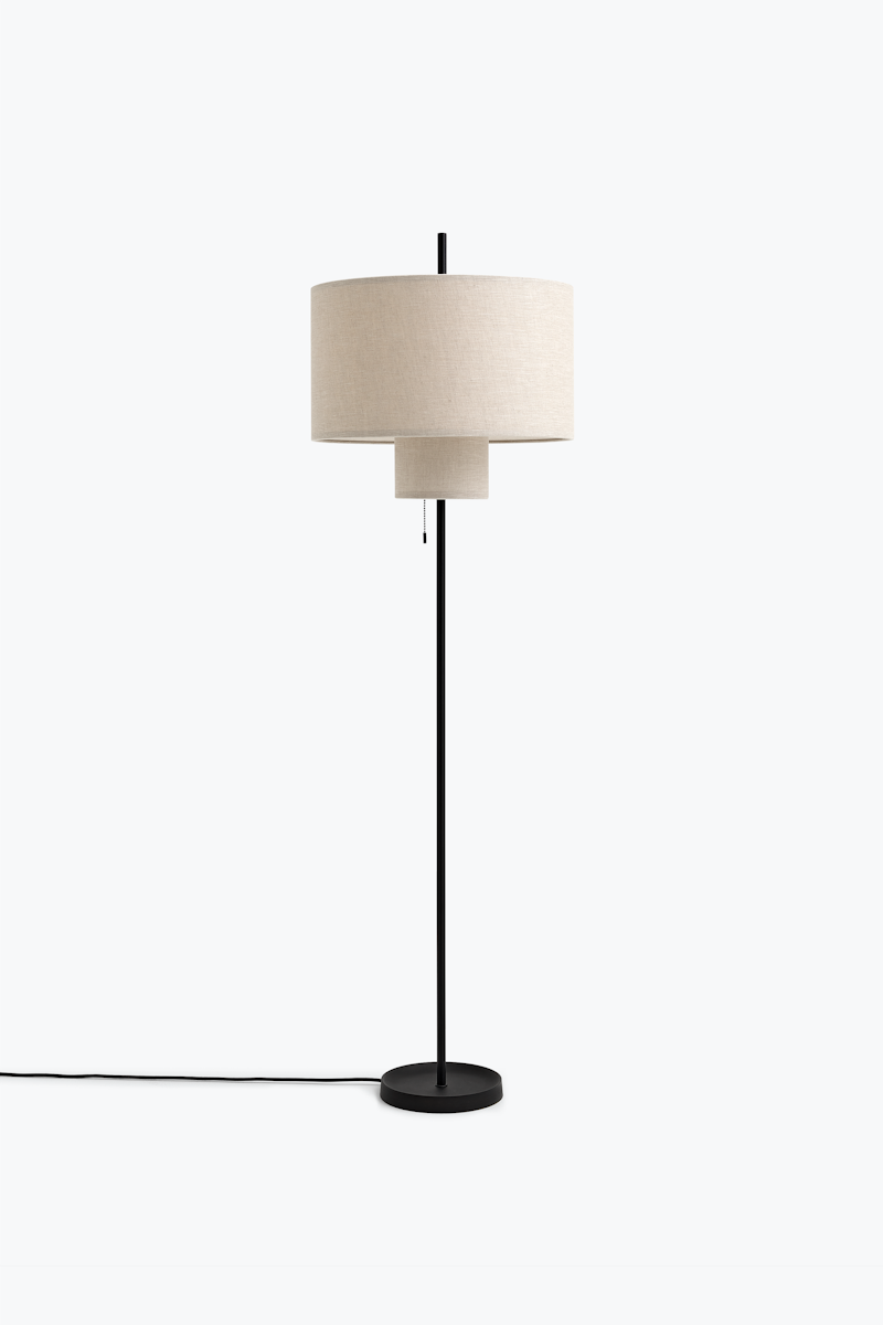 Lampadaire MARGIN — Beige w. Black Base