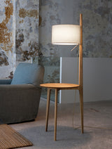 Lampadaire Carla Chêne naturel — Beige lin