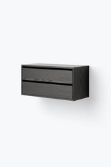 Cabinet Low w. Drawers — Black Ash