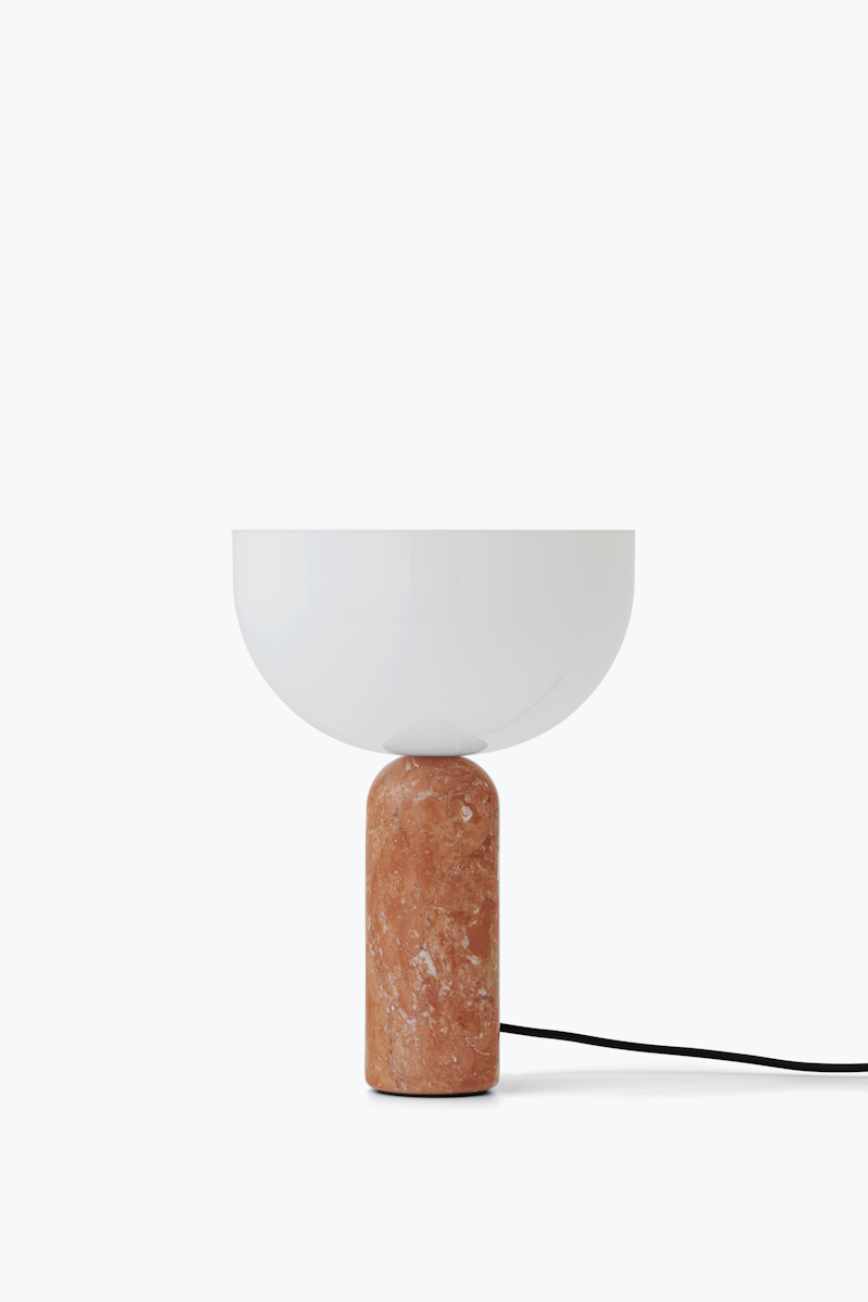 Lampe de table Kizu — Breccia Pernice Marble w. White Acrylic