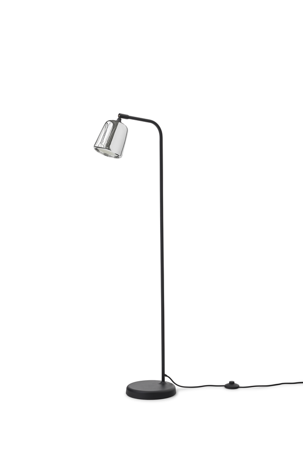Lampe sur pied Material — Aluminium chromé