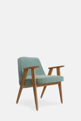 Fauteuil 366 — Velours Menthe