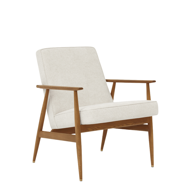 Fauteuil Fox — Tissu marble Blanc