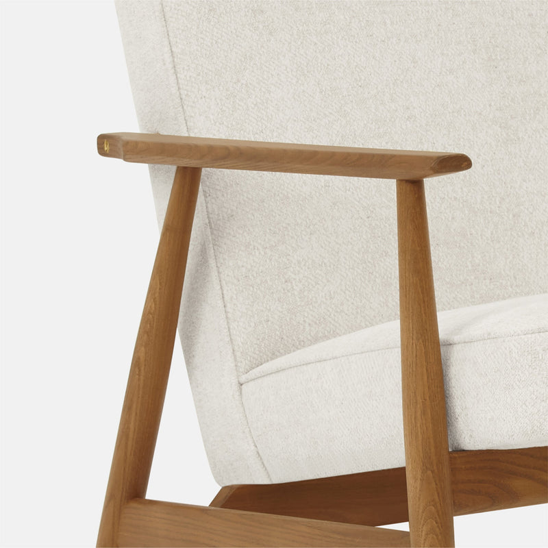 Fauteuil Fox — Tissu marble Blanc