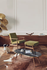 Fauteuil Fox — Velours Olive