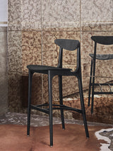 Chaise de bar Timber M75 200-190 — Frêne Marron