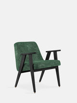 Fauteuil 366 — Tissu marble Vert bouteille