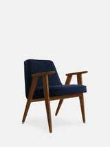 Fauteuil 366 — Velours Indigo