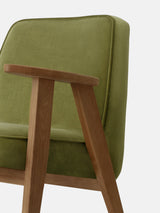 Fauteuil 366 — Velours Olive