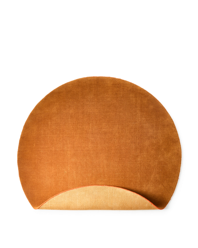 Tapis Outline - Rond — Cognac