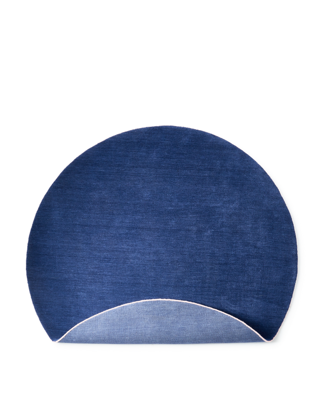 Tapis Outline - Rond — Dark blue