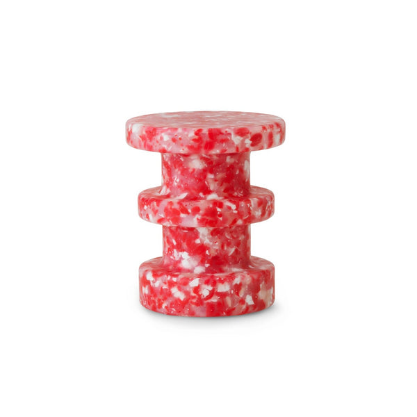 Tabouret miniature Bit stack — Rouge