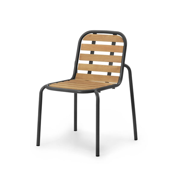 Chaise en bois Vig — Noir