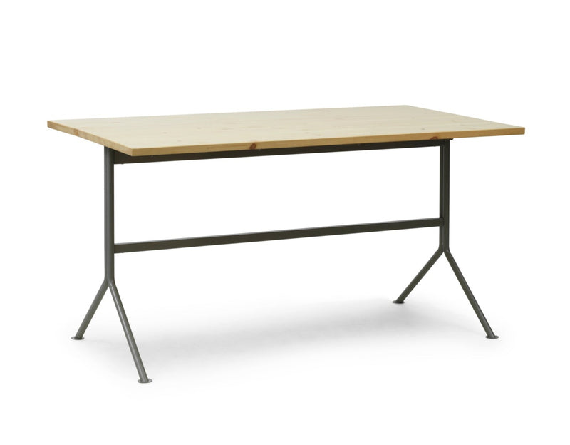 Bureau Kip Acier gris — Pin