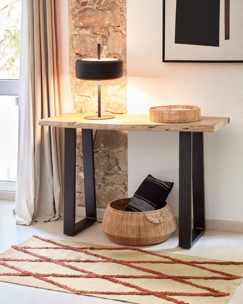 Console Alaia — en bois d'acacia finition naturelle 115 x 40cm