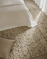 Tapis Manilva — Laine et coton marron