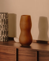 Vase NUMA — Verre marron clair 32 cm