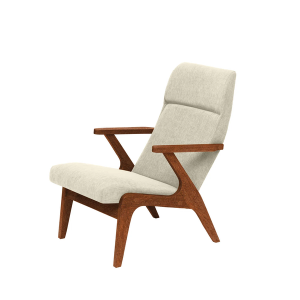 Fauteuil Apollo - New Life — Walnut stain & Alabster