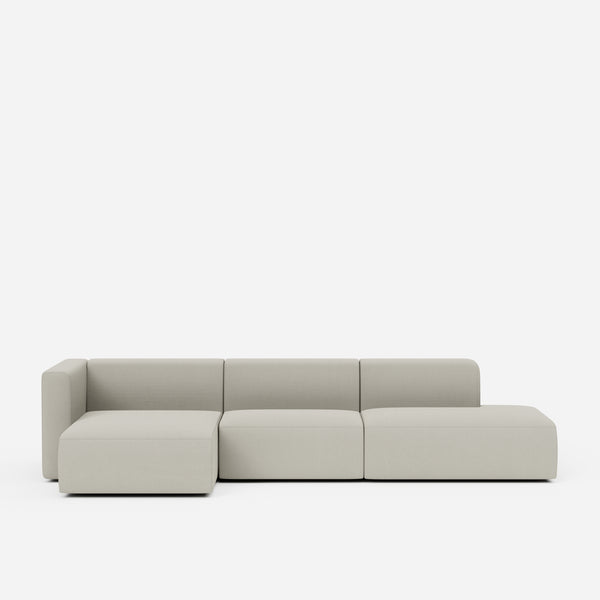Canapé d'angle Agar - Coton lin — Pearl