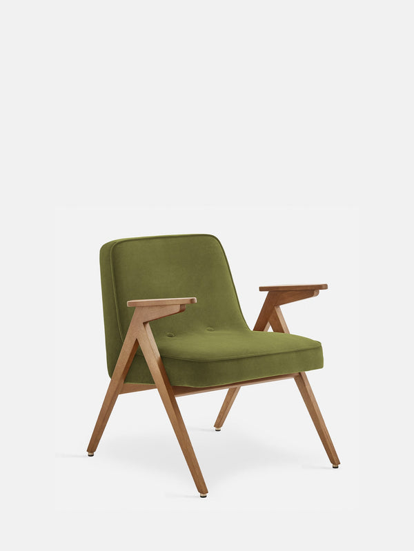 Fauteuil Bunny — Velours Olive