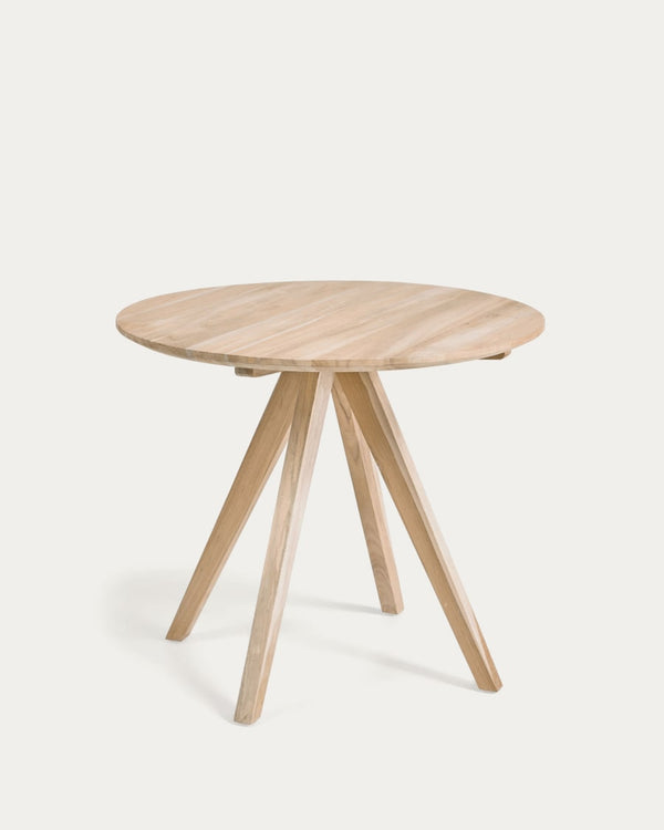 Table ronde Maial — en bois de teck Ø 90 cm