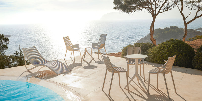 Chaise avec accoudoirs Ibiza — Ecru