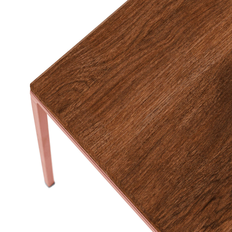 Tables basses Cube Triple Set — Walnut stain & Copper