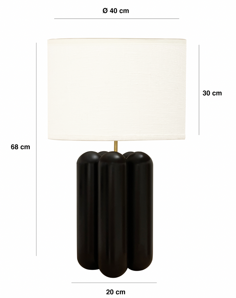 La grande Lampe Charlotte — Noir