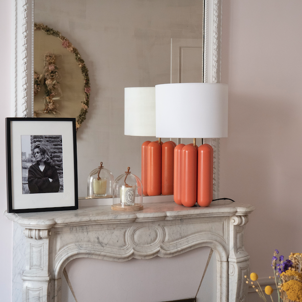 La grande Lampe Charlotte — Corail