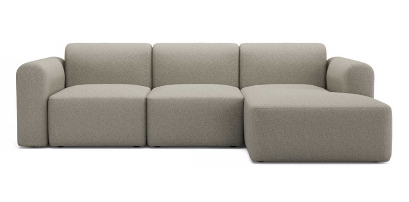 Canapé modulable Rund 5 places — Bouclé beige