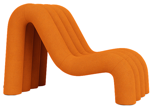 Chaise longue Alp — Hallingdal 65 orange 547
