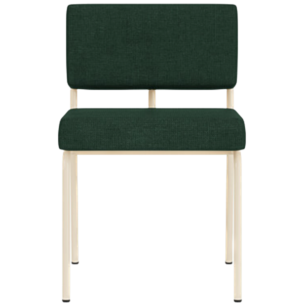 Chaise de diner Monday sans accoudoirs métal sable — Cube green 58
