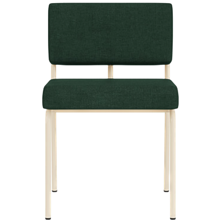 Chaise de diner Monday sans accoudoirs métal sable — Cube green 58