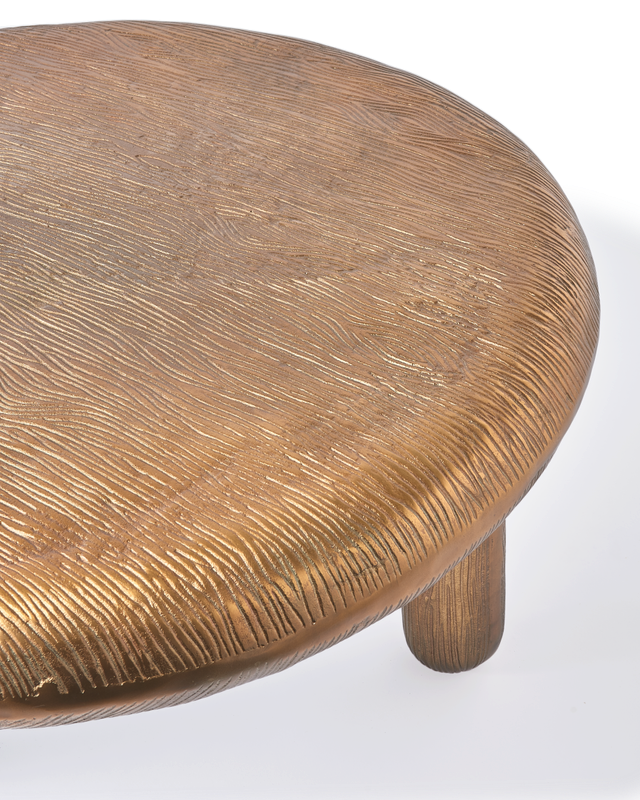 Table basse Thick Disk — Cuivre