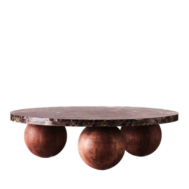 Sphere Round Table basse Emperador