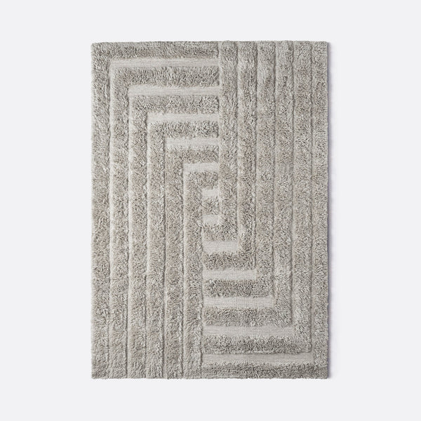 Shaggy Labyrinth Grey Tapis