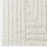 Shaggy Labyrinth White Tapis